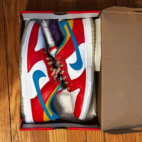 Nike Dunk Low Lebron James Fruity Pebbles - Picture 1 of 16
